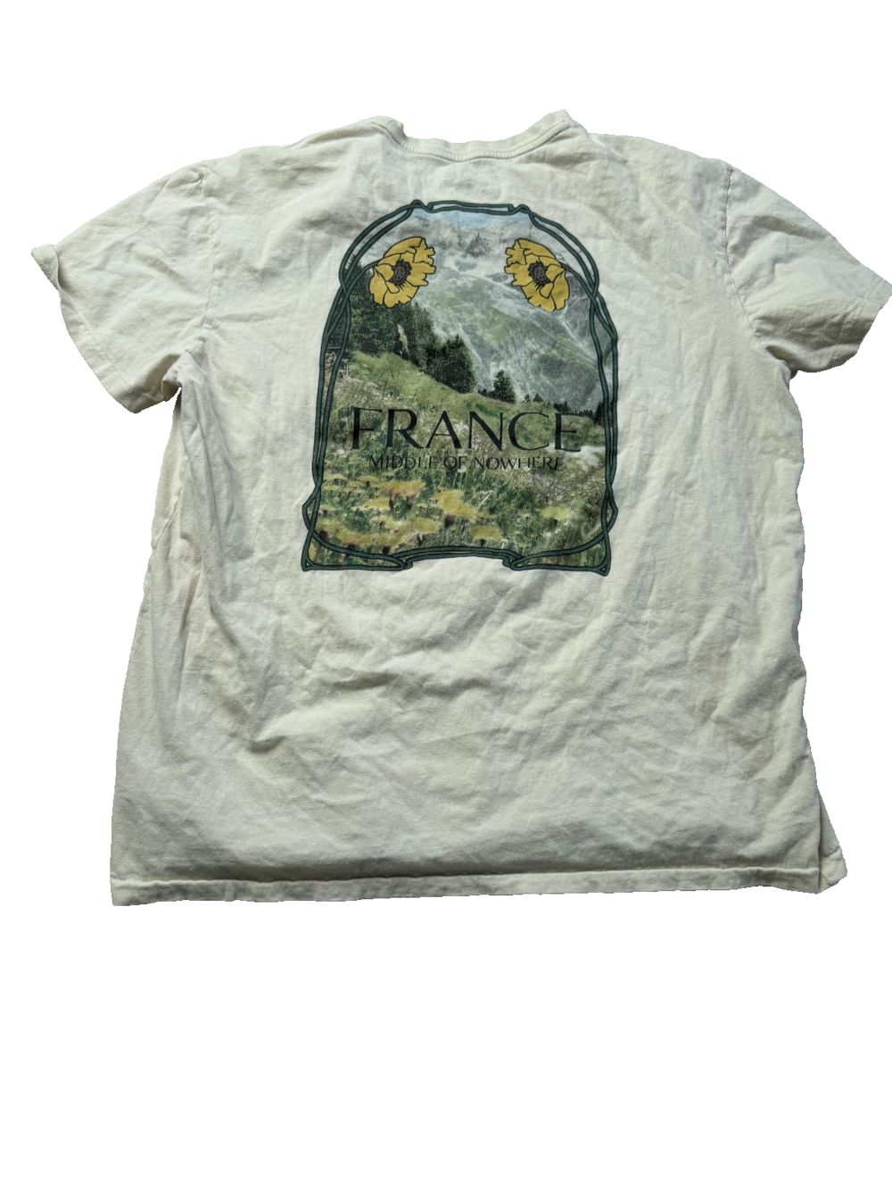 Free State Shirt Mens XL France Middle Of Nowhere Graphic Tee Flowers